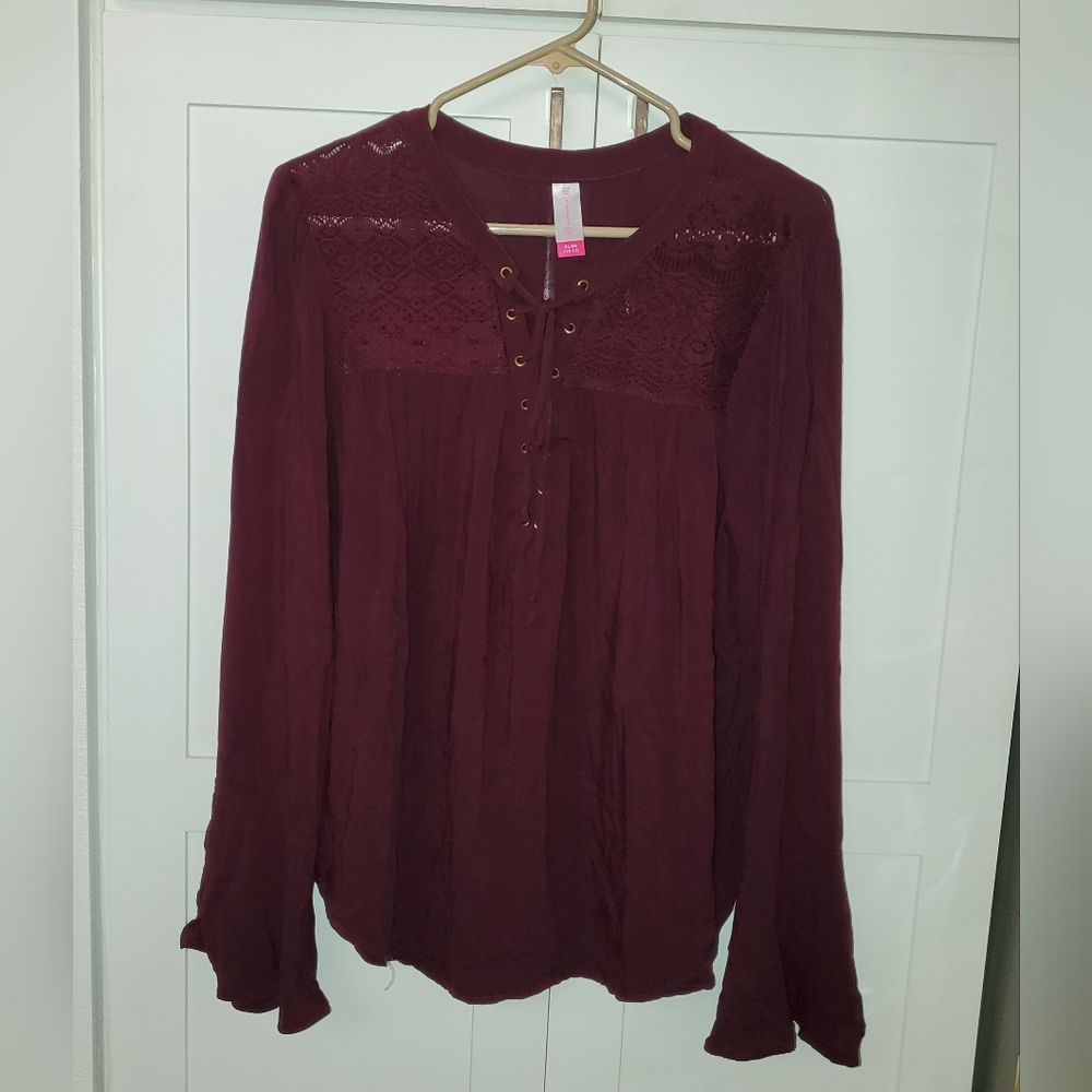 No Boundaries Long Sleeve Casual Blouse XL